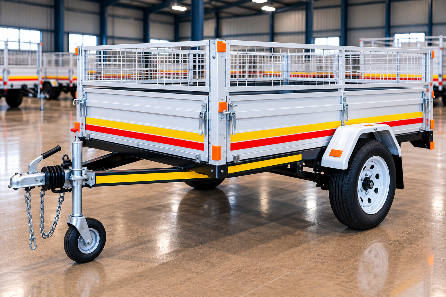Single Axle Utility Trailer 1500kg GVM) with Dropsides