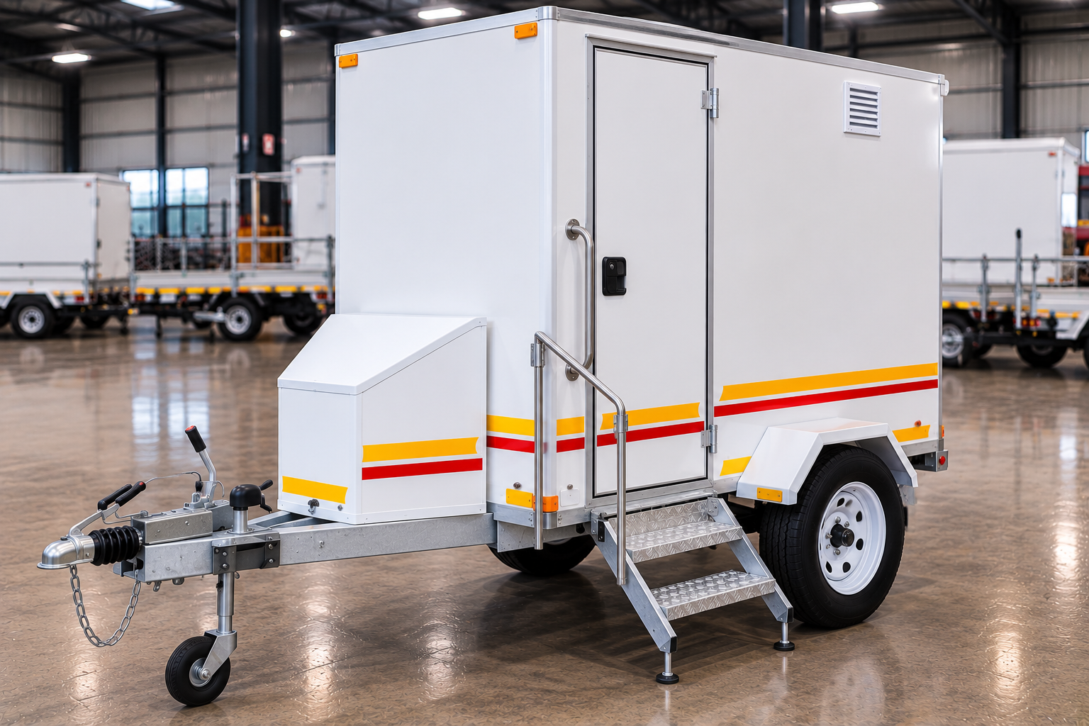 1-Door Standard Mobile Toilet Trailer