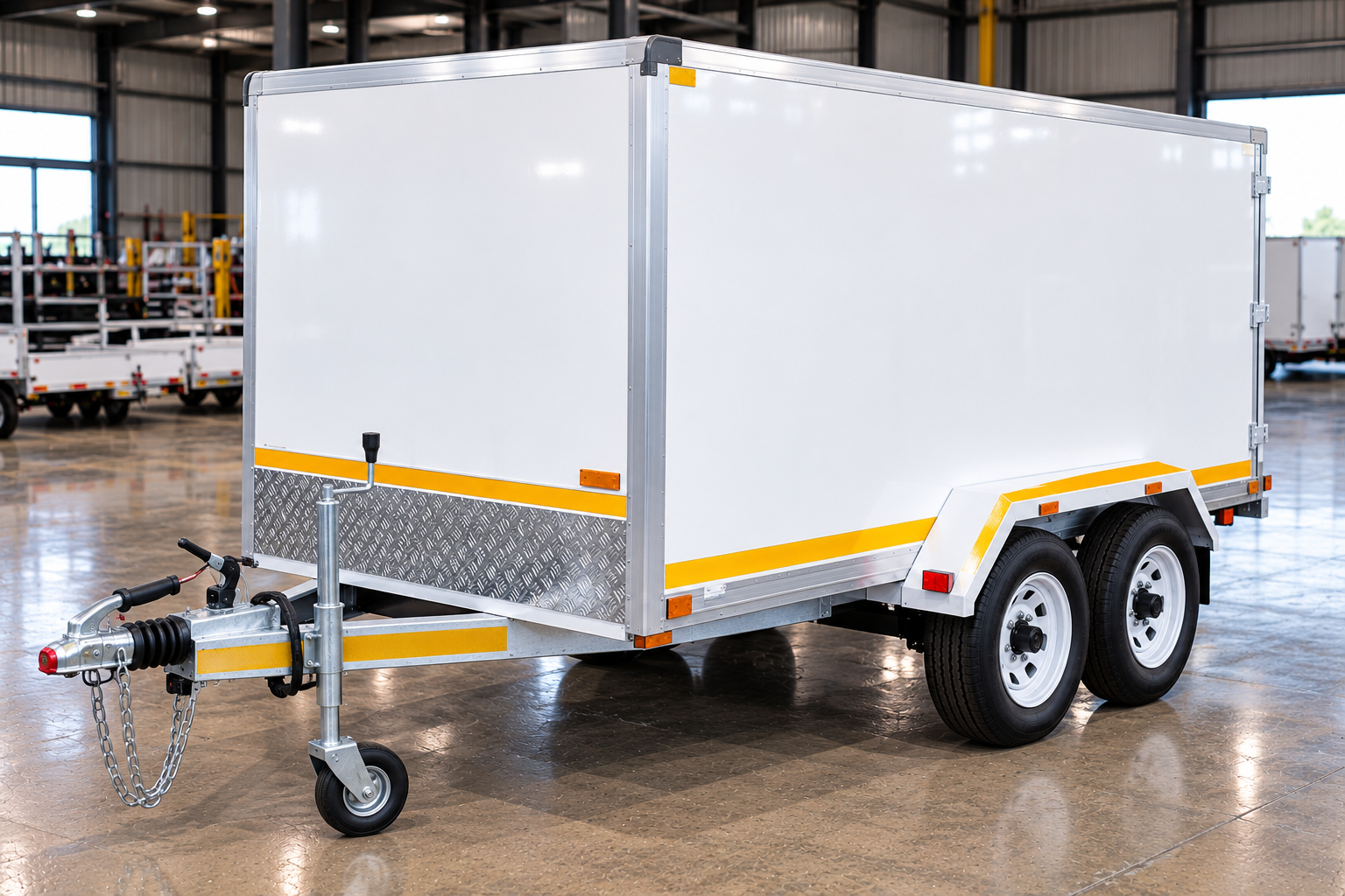 3m Enclosed Double Axle Cargo Trailer 1000kg GVM