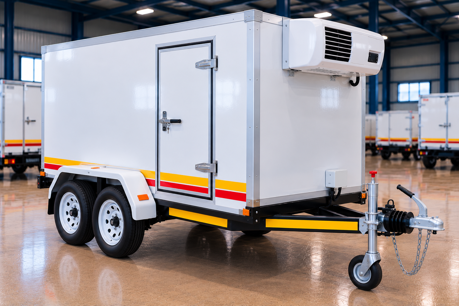 2.4m Double Axle Mobile Freezer Trailer